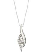 Sirena Diamond Necklace, 14k White Gold Diamond Pendant (1/2 Ct. T.w.)