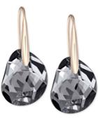 Swarovski Galet Rose Gold-tone & Faceted Crystal Earrings