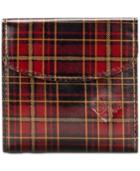 Patricia Nash Reiti Tartan Plaid Leather Trifold Wallet
