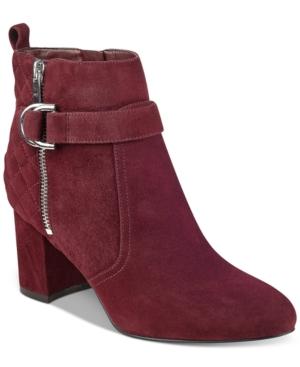 Marc Fisher Weity Quilted Block-heel Booties Women's Shoes