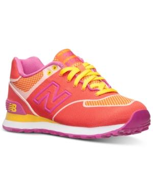 New Balance Women's 574 Woven Casual Sneakers From Finish Line