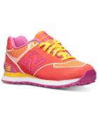 New Balance Women's 574 Woven Casual Sneakers From Finish Line