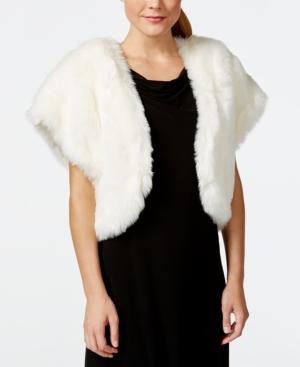 Tahari Asl Faux-fur Bolero Shrug