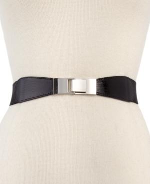 Style&co. Skinny Lizard Print Stretch Belt