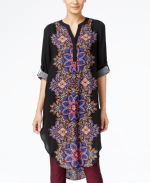 Cable & Gauge Printed Tunic Shirt