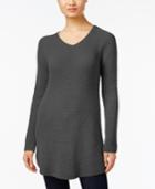 Style & Co. Waffle-knit Tunic Sweater, Only At Macy's
