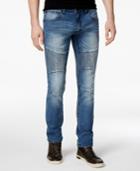 Inc International Concepts Men's Medium Wash Moto Skinny Jeans, Only At Macy's