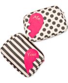 Betsey Johnson 2 For 1 Zip Cosmetics Case Set