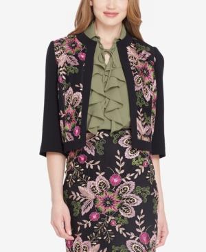 Tahari Asl Embroidered Blazer, Regular & Petite