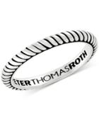 Peter Thomas Twist Stacking Band In Sterling Silver