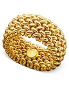 14k Gold Ring, Mesh Band