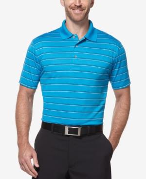 Pga Tour Stripe Airflux Striped Golf Polo