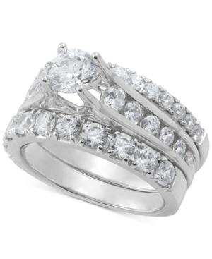 Diamond Three-piece Bridal Set (2-1/2 Ct. T.w.) In 14k White Gold