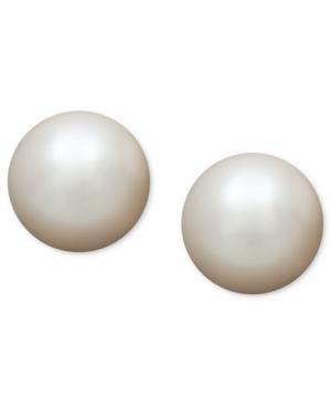 Belle De Mer Pearl Earrings, 14k Gold Aa Akoya Cultured Pearl Stud Earrings (5-1/2mm)