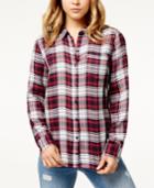 Lucky Brand Plaid Button-down Top