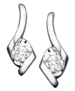 Sirena Diamond Earrings, 14k White Gold Diamond Drop (1/2 Ct. T.w.)