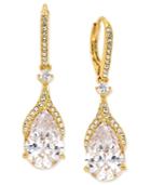 Eliot Danori Gold-tone Crystal Drop Earrings