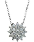 Giani Bernini Cubic Zirconia Cluster Pendant Necklace In Sterling Silver, Only At Macy's