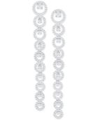 Swarovski Silver-tone Crystal Linear Drop Earrings