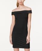 In Awe Of You By Awesomeness Tv Juniors' Off-the-shoulder Bodycon Dress