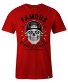 Famous Stars And Straps Men's Skull Drummer-print Cotton T-shirt