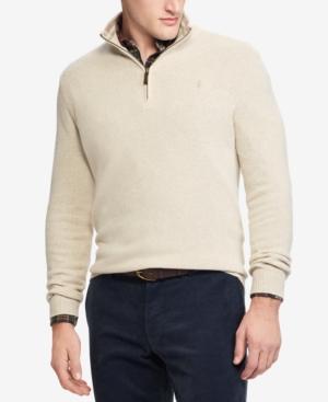 Polo Ralph Lauren Men's Half-zip Wool And Cashmere Blend Sweater, Created For Macy's