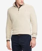 Polo Ralph Lauren Men's Half-zip Wool And Cashmere Blend Sweater, Created For Macy's