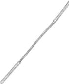 Wrapped Diamond Bracelet In 14k White Gold (1/6 Ct. T.w.)