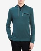 Calvin Klein Men's Space-dyed Hooded Shirt