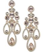 Givenchy Gold-tone Crystal And Pave Chandelier Earrings