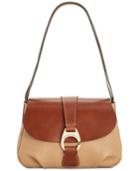 Dooney & Bourke Pebble Leather Flap Shoulder Bag