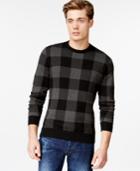 American Rag Men's Plaid Jacquard Sweater