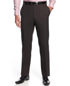 Lauren By Ralph Lauren Brown Solid Dress Pants