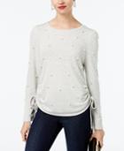 Inc International Concepts Pearl-embellished Sweatshirt, Created For Macy's