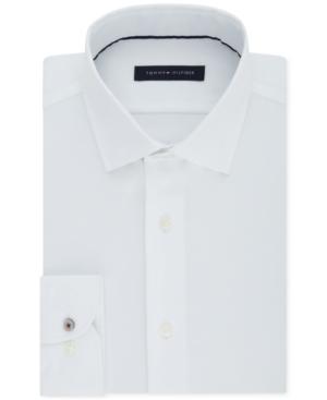 Tommy Hilfiger Men's Slim-fit Non-iron Performance Stretch Check Dress Shirt