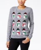 Karen Scott Petite Snowmen Sweater, Only At Macy's