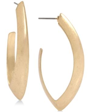 Robert Lee Morris Soho Gold-tone Open Hoop Earrings