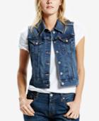 Levi's Authentic Crystal Night Wash Denim Vest