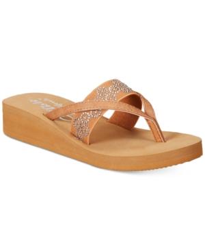 Callisto Lush Embellished Wedge Sandals Women's Shoes