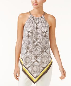 Alfani Petite Printed Halter Top, Created For Macy's