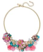 Kate Spade New York Necklace Gold-tone Flower Statement Necklace, 17 + 3 Extender