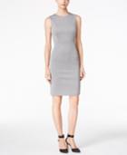 Calvin Klein Sleeveless Heathered Sheath Dress