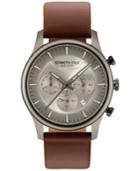 Kenneth Cole New York Men's Light Brown Leather Strap Watch 42mm Kc15106001