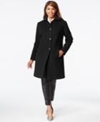Anne Klein Plus Size Wool-cashmere Walker Coat