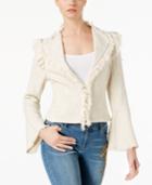 Inc International Concepts Frayed Tweed Cardigan, Created For Macy's