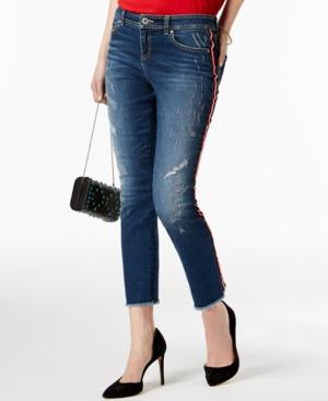 I.n.c. Striped Ankle Jeans, Created For Macy's