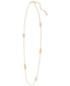 T Tahari Gold-tone Crystal Long Rope Necklace