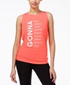 Jessica Simpson The Warm Up Tulip Tie-back Graphic Tank Top, Only At Macy's
