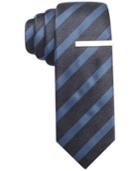 Alfani Red Wheaton Stripe Skinny Tie, Only At Macy's