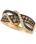 Le Vian Exotics Diamond Crisscross Statement Ring (9/10 Ct. T.w.) In 14k Gold